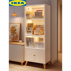 IKEA宜家书架落地置物架客厅电视柜旁收纳柜子展示架子家用靠墙储