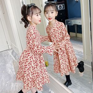 巴­拉巴­拉女童长袖连衣裙春秋装2024新款韩版儿童收腰裙子中大