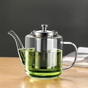 玻璃耐热茶壶办公家用防爆过滤泡茶耐高温水壶电陶炉加热茶水分离