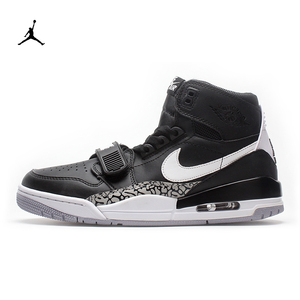 Nike耐克男鞋Air Jordan AJ312 黑水泥高帮篮球鞋女鞋 AV3922-001