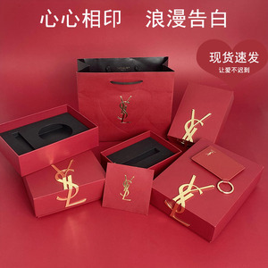 原版同款圣罗兰/YSL小金条1966口红盒包装空盒子礼袋五金浮雕礼盒