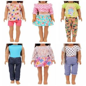 Toy Fit 18Inch/43cm Photo Dollhouse Accessories T-shirt