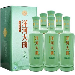 老款洋河大曲青瓷42度500ml*6瓶装整箱粮食酒浓香型白酒_阿里巴巴找货