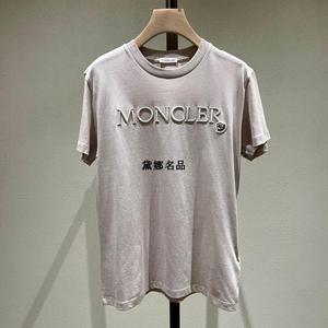 法国代购 Moncler/蒙口 24春夏 女士刺绣LOGO纯棉短袖T恤 8C00006