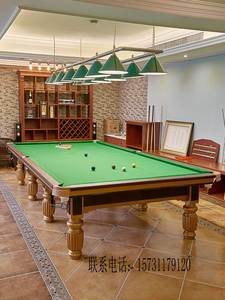 斯诺克台球桌乔款银腿国际尺寸标准成人家用室内英式斯洛克桌球台