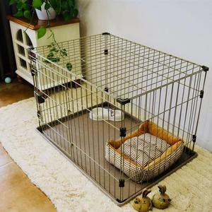 狗笼子小型犬猫笼带厕所中型幼犬围栏推拉门猫舍室内家用别墅