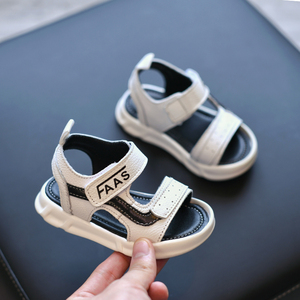 宝宝凉鞋男1-3一2岁男童小童鞋子夏季婴儿学步鞋软底儿童皮男宝两