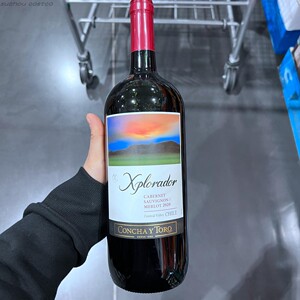 开市客costco代购智利xplorador干露开拓者赤霞珠梅洛干红葡萄酒