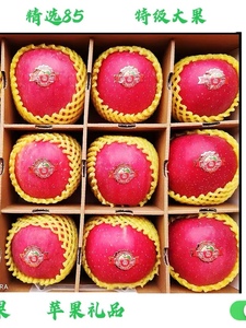 甘肃省静宁县水晶红富士苹果冰糖心当季新鲜水果整箱礼品包装