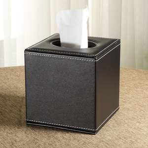 欧式皮革方形纸巾盒 创意家居客厅ins大理石纹卷纸筒酒店专用定制