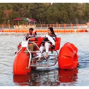 单人双人水上自行车水上三轮车脚踏船脚蹬船公园游船天鹅游乐船