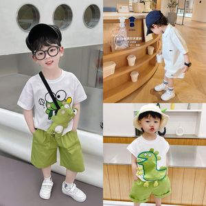韩系宝宝韩版夏季新款童装男女童1岁5纯棉卡通洋气3短袖4短款幼两