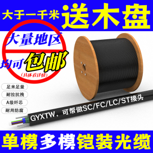 GYXTW-8B12芯多模铠装监控光纤线6芯4芯A1ab成品四芯室外单模光缆