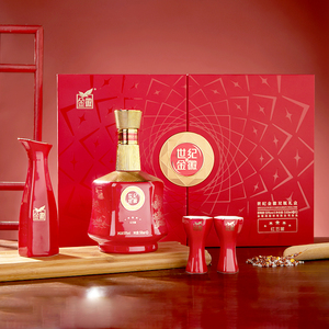 金徽酒世纪金徽红五星礼盒50度500ml*2 浓香型白酒送礼酒厂直供店