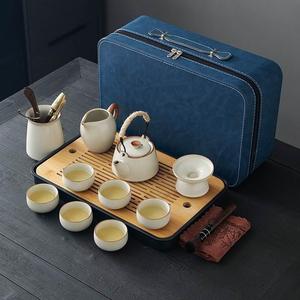 美甚陶瓷旅行茶具周年庆活动礼品客户创意商务伴手礼手提企业logo