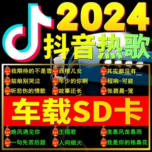 车载SD卡无损高音质2024抖音流行歌曲奥迪大众sd汽车tf音乐内存卡