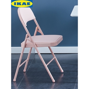 IKEA宜家家用折叠椅子简易凳子靠背椅便携办公椅会议椅宿舍椅餐椅