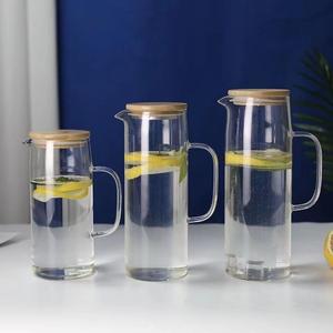 大容量茶杯壶泡柠檬水杯子扎壶果汁杯玻璃杯耐热高温家用玻璃水壶
