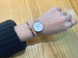 丹尼尔惠灵顿Danielwellington DW手表28mm女款时尚编织钢带手表