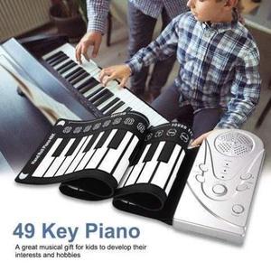 键带喇叭手卷钢琴便携折叠电子琴能卷起来的钢琴儿童初学练习琴