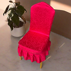 饭店酒店餐厅椅子套罩婚庆宴会专用凳子套通用连体座椅套布艺定做