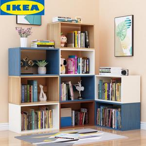 宜家IKEA简约现代落地书架置物架客厅卧室家用学生组合书柜儿童简