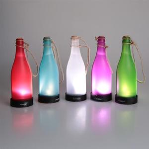 厂家直销LED装饰灯玻璃酒瓶灯 solar bottle light 酒瓶灯