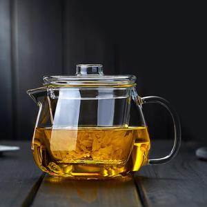 玻璃花茶壶过滤女士泡菊花茶专用迷你家用精致泡茶透明单壶功夫茶