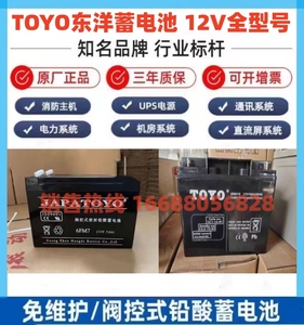 TOYO东洋蓄电池6-FM/GFM12V7A17A24A38A40A65A100A200A直流屏消防