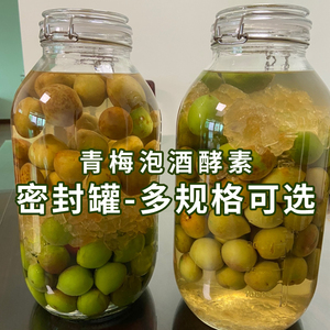 泡梅子专用密封罐 玻璃瓶子带盖食品储物家用青梅 腌制蜂蜜泡酒罐