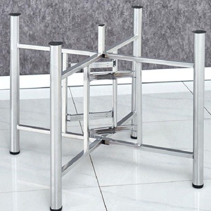 餐桌脚定制大圆桌架可折叠铁艺桌腿支架实用伸缩桌架实用桌脚架