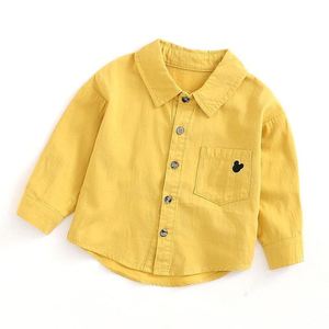 巴拉巴柆宝宝卡通秋季衬衫0-1-2-3-4岁男童休闲衬衣婴儿纯棉秋装