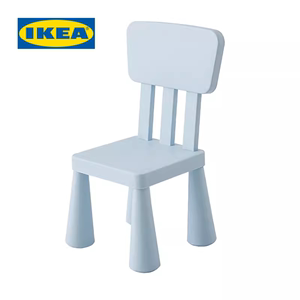 宜家椅子儿童椅子塑料凳子家用加厚椅子四脚小椅子宝宝圆凳靠背椅