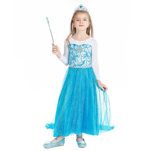 巴­拉巴­拉2024圣诞节儿童服装冰雪奇缘公主裙Elsa艾莎女童长袖连