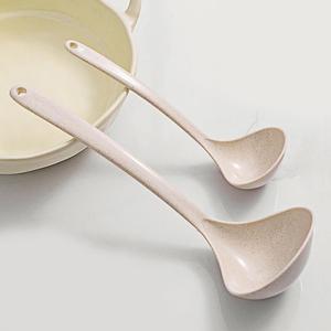 。汤勺厨房不锈钢硅胶瓢羹耐高温把勺子长柄家用大号韩式塑料烫勺