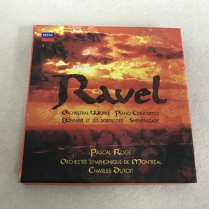 拉威尔 管弦乐作品集  钢琴协奏曲 罗杰  迪图瓦 4CD 德版