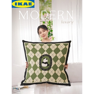 IKEA宜家卡通大号抱枕套沙发客厅靠垫可拆洗枕套子不含芯靠枕60×