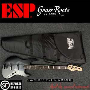 ESP GRASSROOTS G-AMAZE-DX/LS BKS 黑色缎面草根电贝斯贝司bass