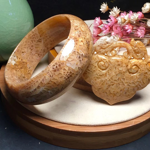 程cgz淘宝七宝尚品珊瑚玉天然手镯女细款年轻叮当