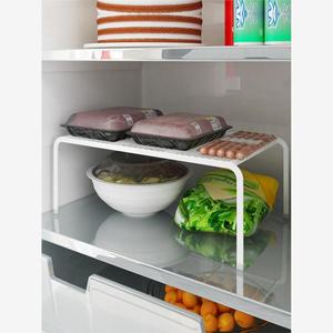 小冰柜分层神器厨房置物架冰箱冰柜橱柜内部台面分层隔板隔层放锅