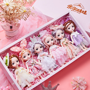 芭比娃娃女孩玩具2024新款套装大礼盒换装公主洋娃娃仿真儿童精致