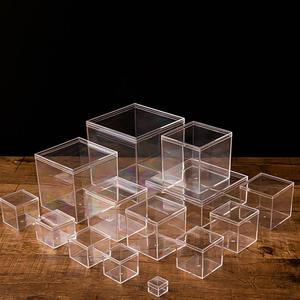 正方形透明塑料糖果盒亚克力食品结婚喜糖包装首饰礼品四方小盒子