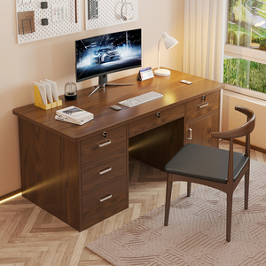 实木书桌椅组合家用办公室办公桌简约学生卧室写字桌子电脑桌台式