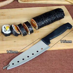 七孔寿司刀海苔刀具切寿司卷专用刀寿司材料水果刀紫菜包饭工具刀