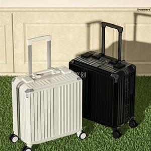 。行李箱飞机可带登机女生小型轻便18寸结实耐用密码铝框拉杆箱20