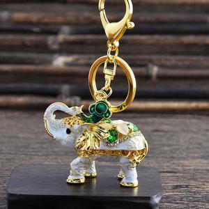 新款创意立体大象汽车钥匙扣金属挂件纪念品小礼品配饰厂家