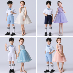 男童两件小西服套装3-13岁儿童幼儿园男女童装六一儿童节演出服