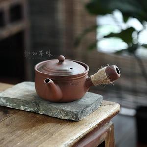 潮汕碳炉煮茶1200毫升老岩泥煮茶壶煮白茶粗陶碳炉古陶坊煮茶壶