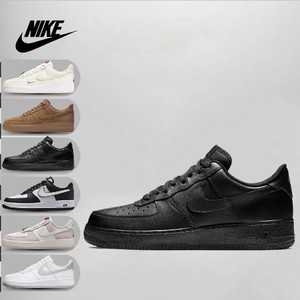 耐克Nike Air Force 1 AF1黑色男女空军一号小麦色板鞋米白龙年