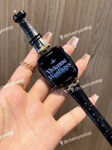 时瑞西太后风大牌感真皮表带适用于ApplewatchS987E苹果手表iWatc